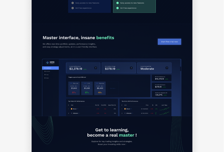 Nerd Signals : AI Trading Platform